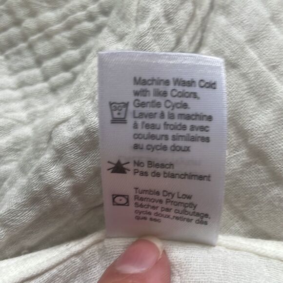 L*Space Boho Gauze & Embroidered Mini Babydoll Dress Cream sz S - Picture 16 of 16